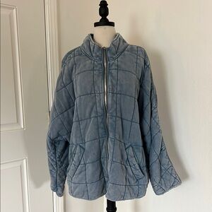 Free People Dolman Quilted Knit Jacket